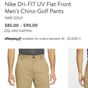 Nike Men Golf Pants 40x32